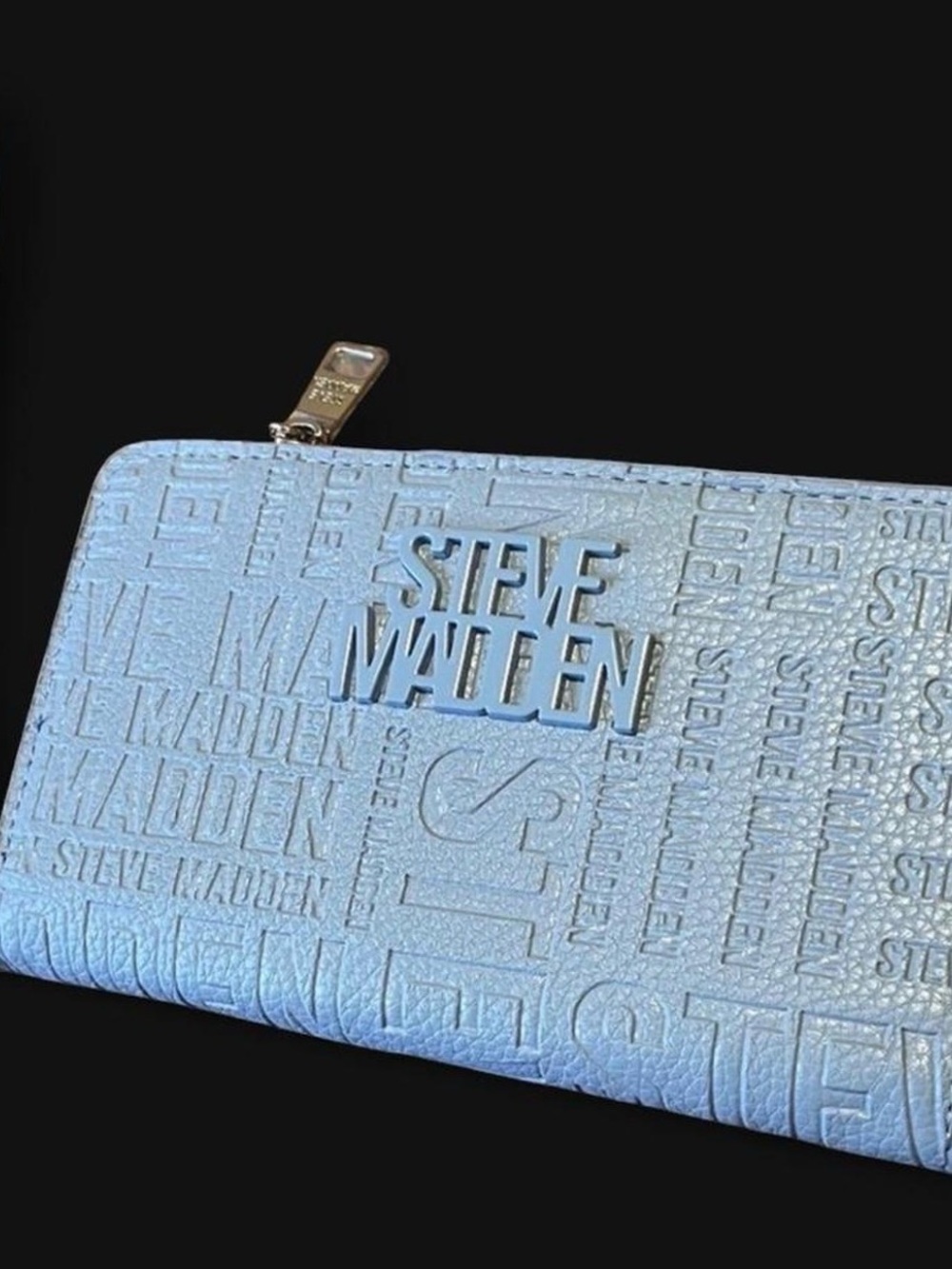 Steve Madden Powder Blue Embossed Wallet